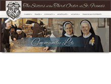 Tablet Screenshot of franciscansisterspeoria.org
